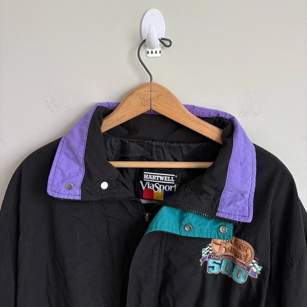 Vintage NASCAR Cracker Barrel 500 Jacket Hartwell ViaSport XL